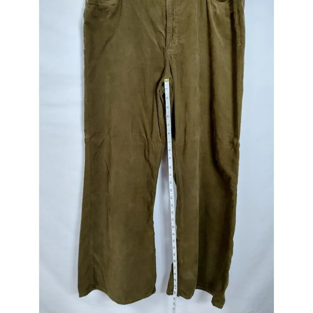 Dear John Olive Green Corduroy Straight Leg Jeans Men Size 31